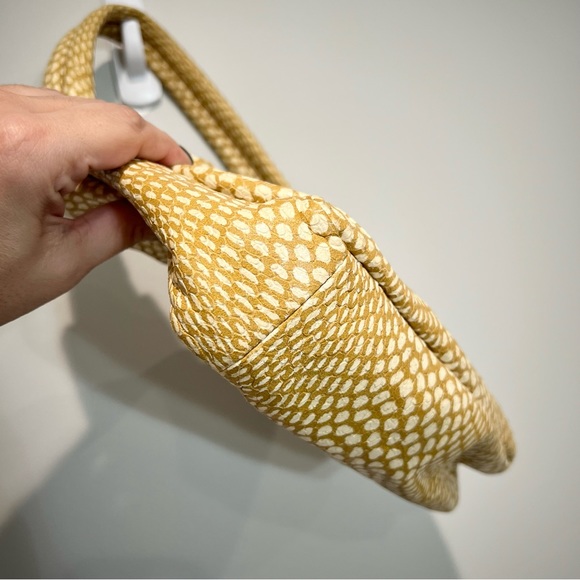 STAUD Felix Faun Purse Tan/Beige Animal Print Leather Handbag Shoulder Bag - Picture 7 of 14